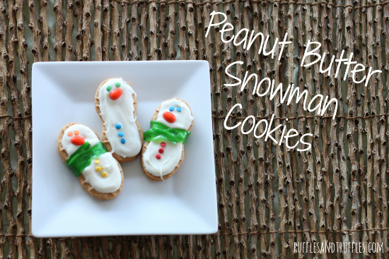 peanut butter snowman cookies 4