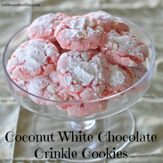 pink crinkle cookies