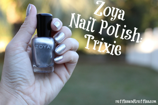 Zoya nail polish Trixie silver 2