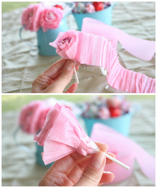 DIY Lollipop Flowers step 4