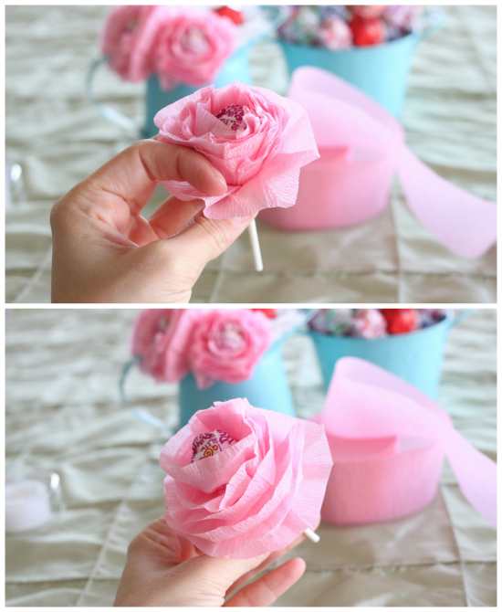 DIY Lollipop Flowers step 5