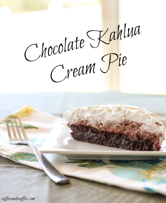 Chocolate Kahlua Cream Pie 2