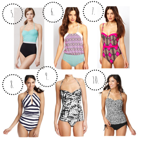Graphic One Piece Bathing Suits