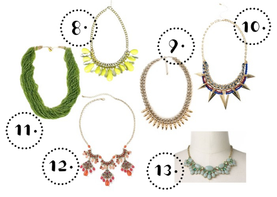 affordable statement necklaces