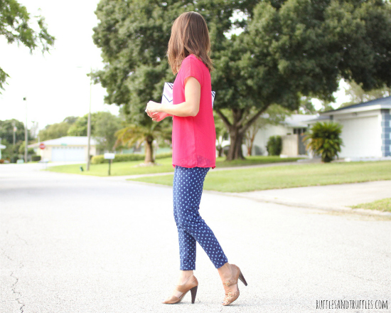 Pink and blue outfit
