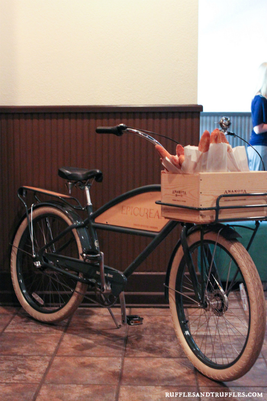 Epicurean Hotel Tampa bread bike