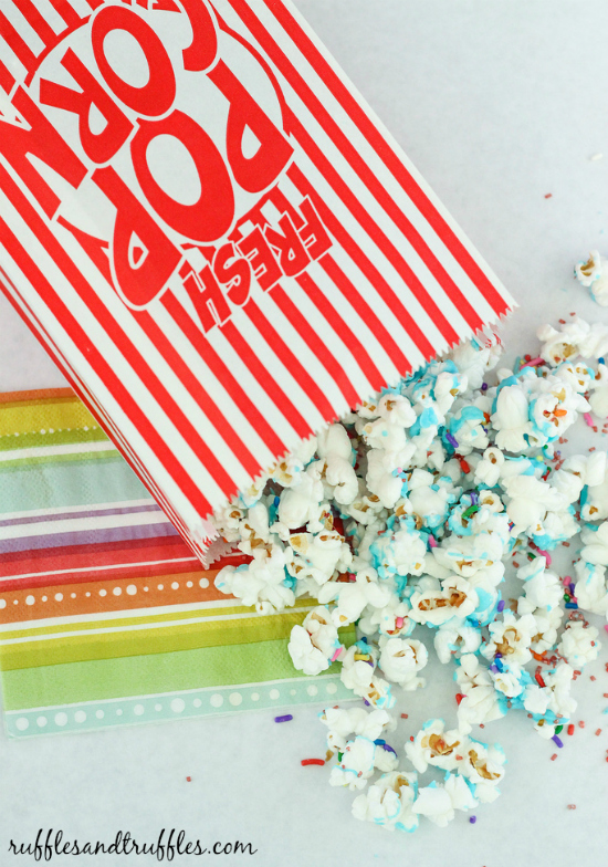 chocolate covered party popcorn