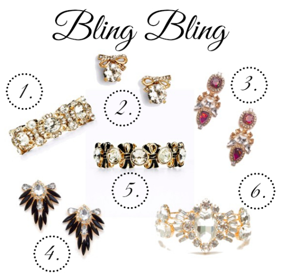 sparkle bracelets and earrings