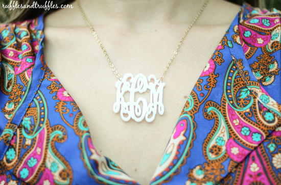 Monogrammed necklace All That JAS