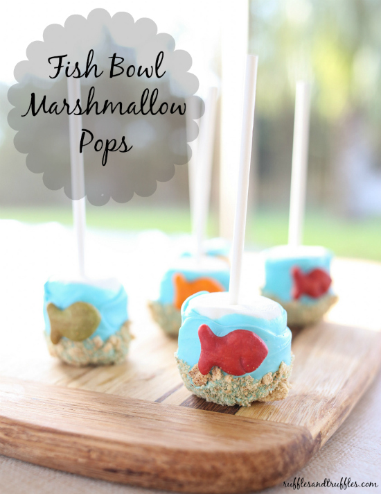 Fish Bowl Marshmallow Pops