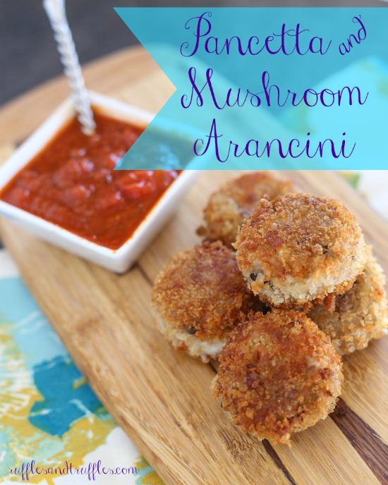 Pancetta and Mushroom Arancini