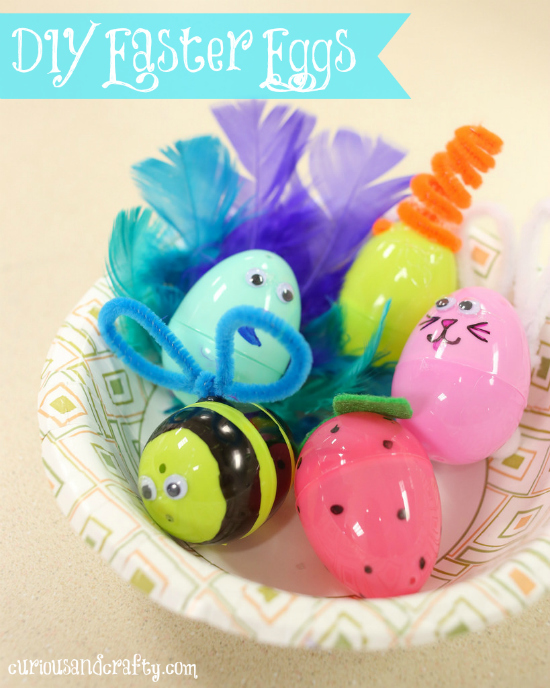 DIY plastic Easter eggs