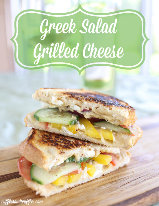 Greek Salad Grilled Cheese