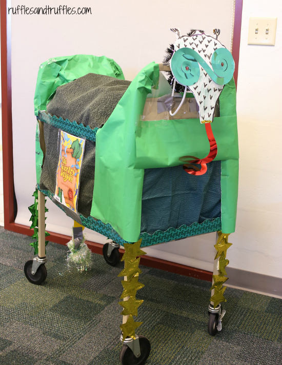 The Library Dragon book cart