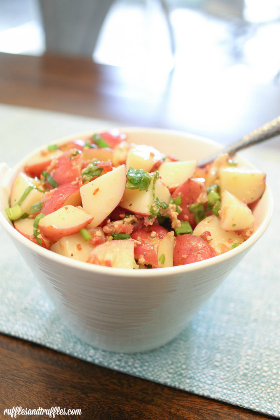 Zesty Potato Salad with Bacon and Green Onions 2