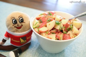 Zesty Potato Salad with Bacon and Green Onions
