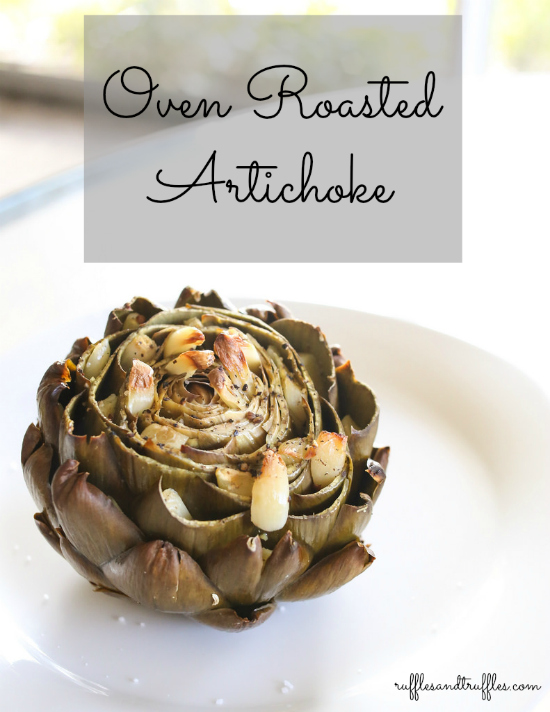 roasted artichoke with garlic