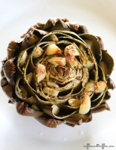 roasted artichoke with garlic