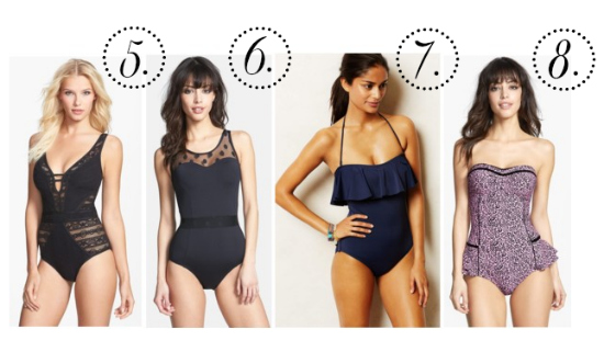 One piece bathing suits