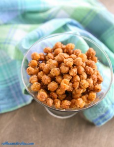 parmesan garlic oven roasted chickpeas