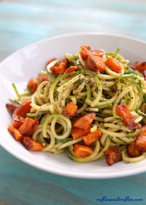 Zucchini Noodles with Basil Vinaigrette