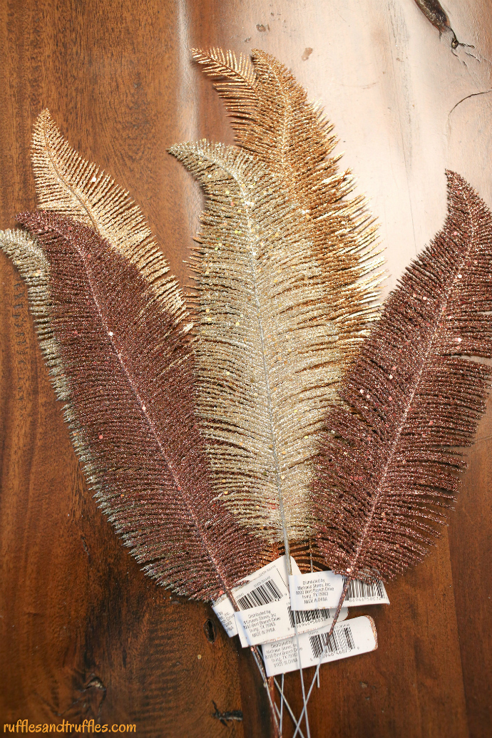 DIY Fall Feather Wreath feather picks