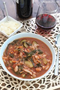 Kale Spinach and Bean Soup