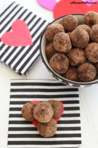 Healthy peanut butter and jelly chocolate truffles