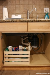 Under the sink makeover