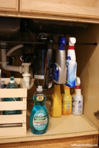 Under the sink makeover