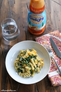Pumpkin Spiced Pasta with Butternut Squash and Spinach