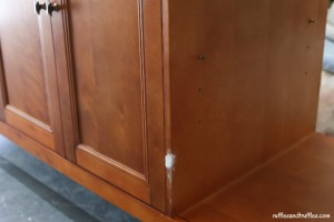 bathroom vanity damage