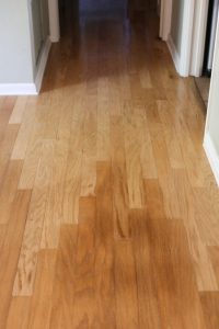 Damaged wood floor