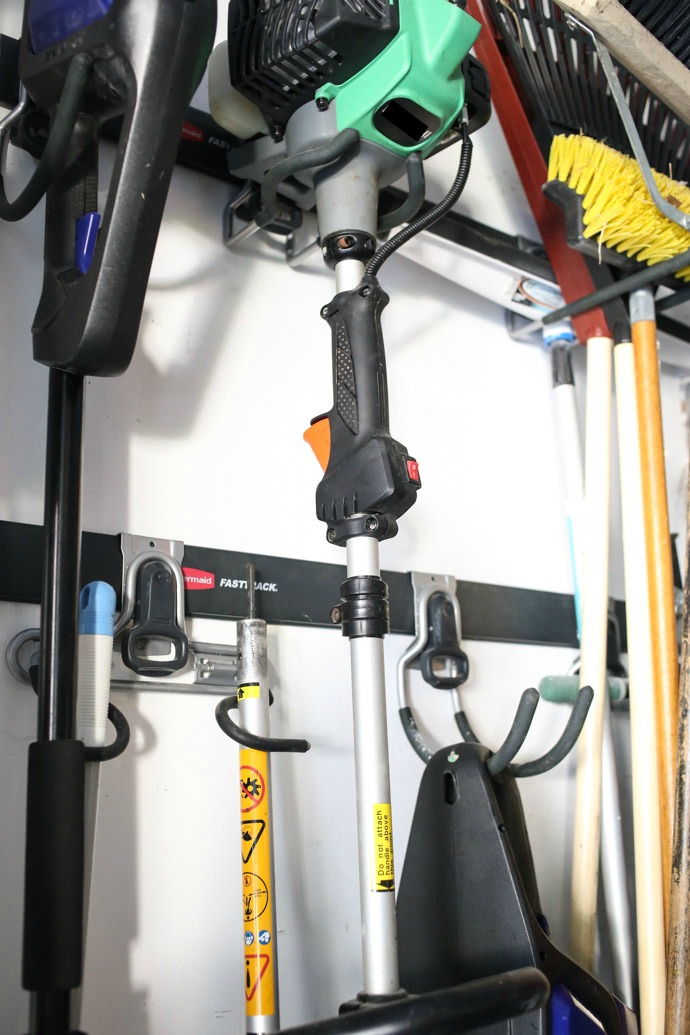 Garage Organization with the Rubbermaid FastTrack - Dukes and