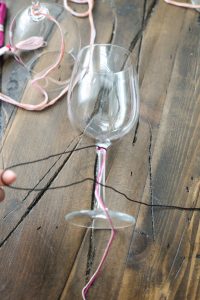 Friendship Bracelet Wine Glasses