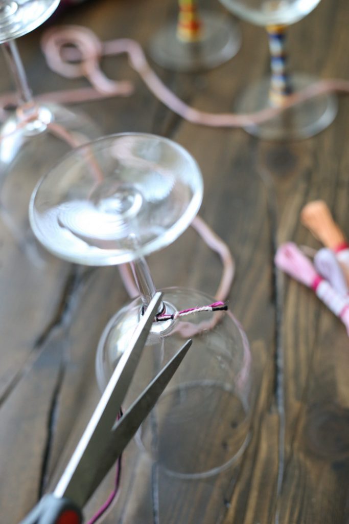 Friendship Bracelet Wine Glasses Helpful Homemade