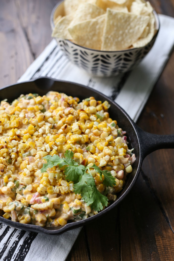 Cheesy Grilled Corn Dip