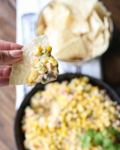 Cheesy Grilled Corn Dip