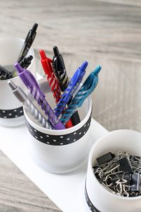 DIY Pen and Office Supply Organizer