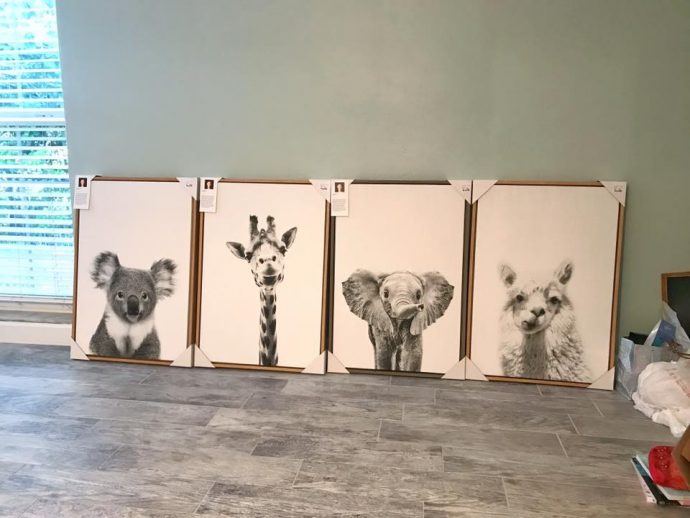 Nursery animal prints