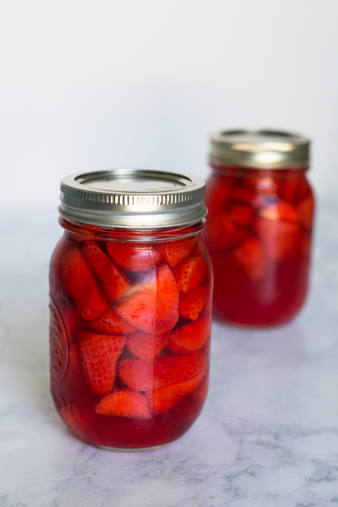 Quick Pickled Strawberry Salad