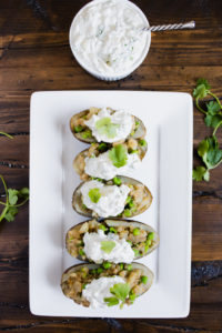 Samosa Baked Potatoes